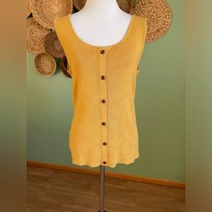 Mustard yellow vintage tank top
